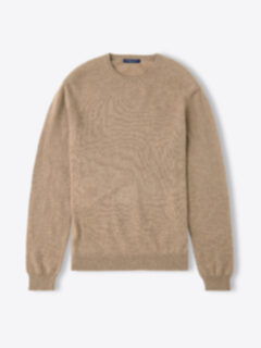 Fawn Cashmere Crewneck Sweater Product Thumbnail 1