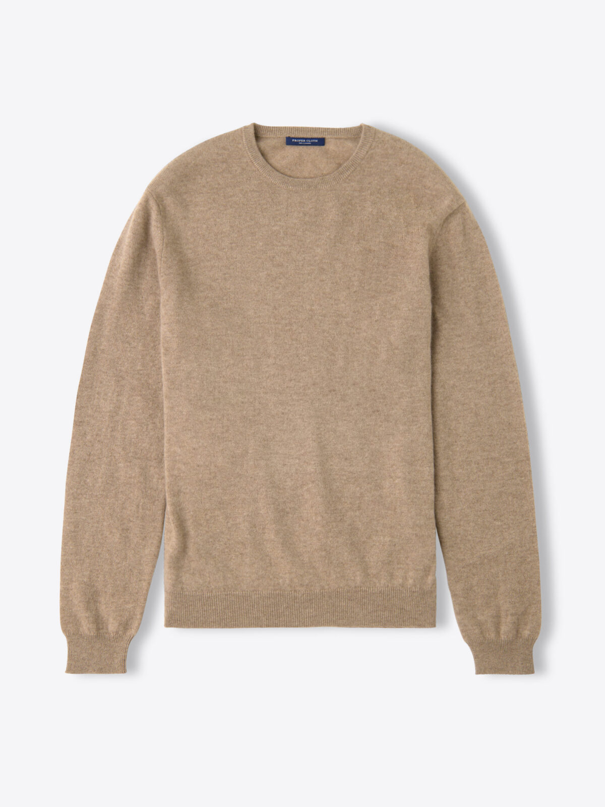 Fawn Cashmere Crewneck Sweater