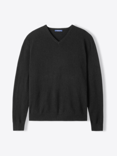 Suggested Item: Black Cashmere V-Neck Sweater