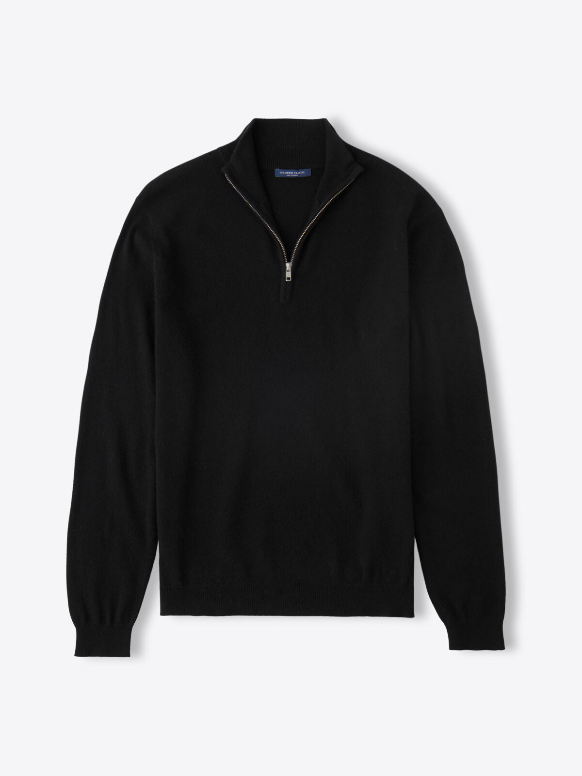 Black zip sweater sale