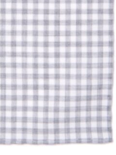 Grey Peached Gingham Pocket Square Product Thumbnail 3