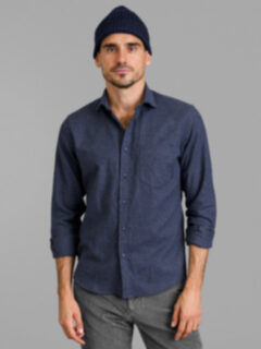 Navy Cashmere Ribbed Beanie Product Thumbnail 2