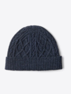 Shop Slate Wool Aran Beanie