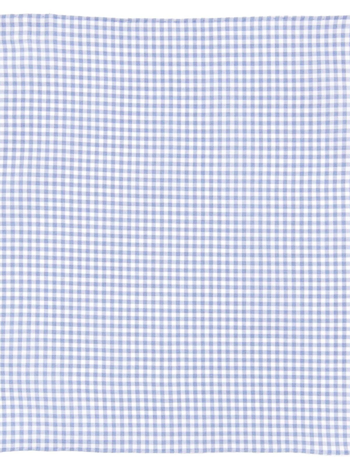 Blue Peached Gingham Pocket Square
