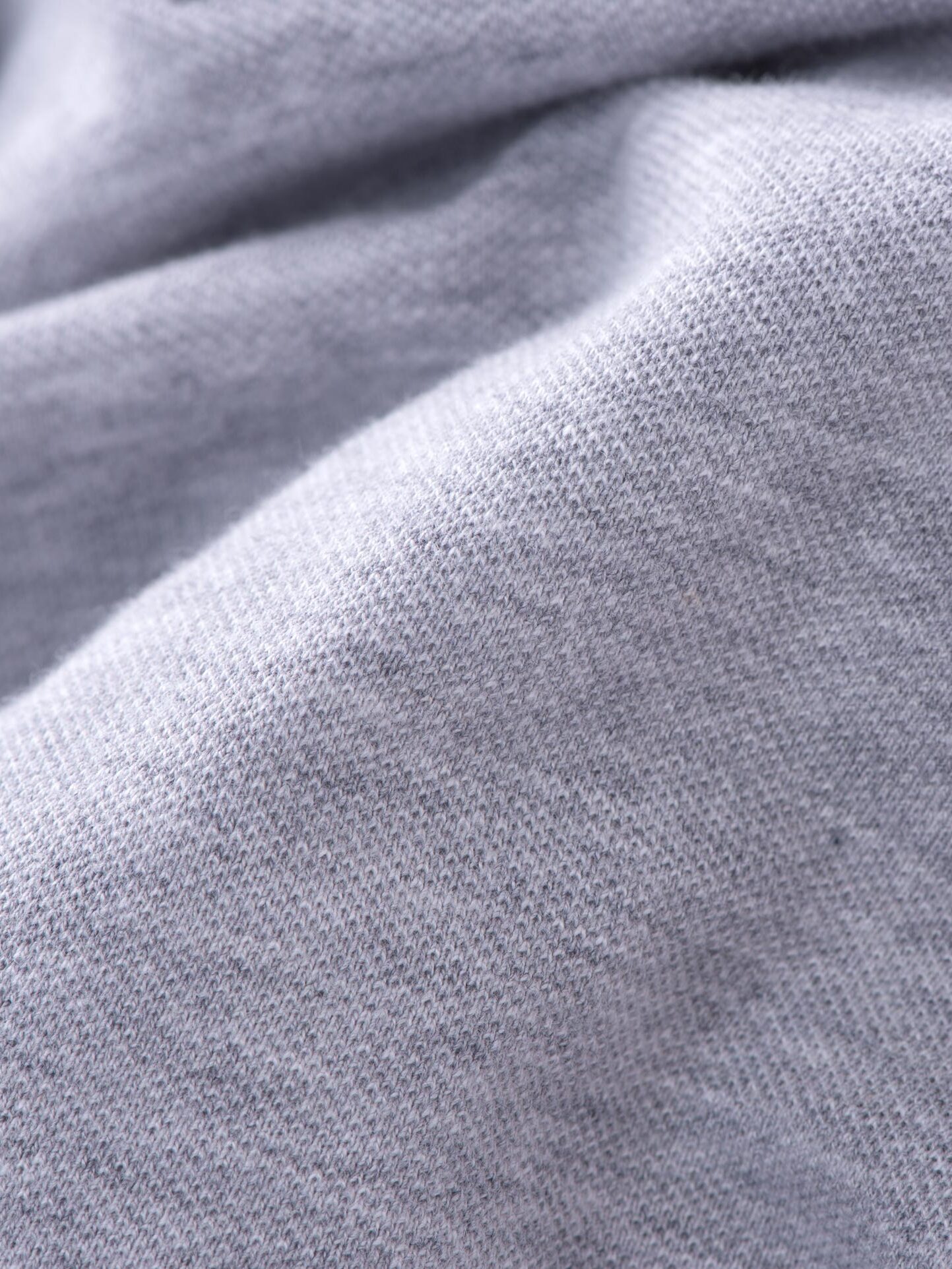 Grey Melange Long Sleeve Polo by Proper Cloth