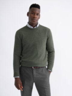 Pine Cashmere Crewneck Sweater Product Thumbnail 2