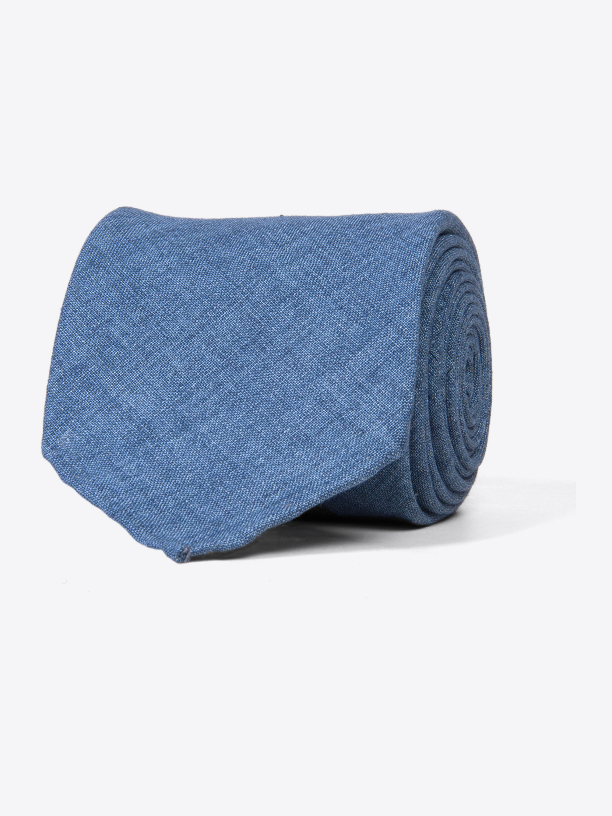 Zoom Image of Portofino Indigo Linen Tie