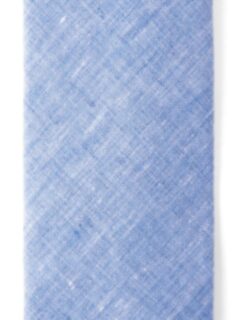 Portofino Blue Linen Tie Product Thumbnail 3