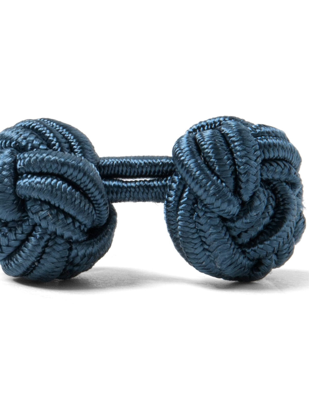 Teal Silk Knot Cufflinks - Proper Cloth