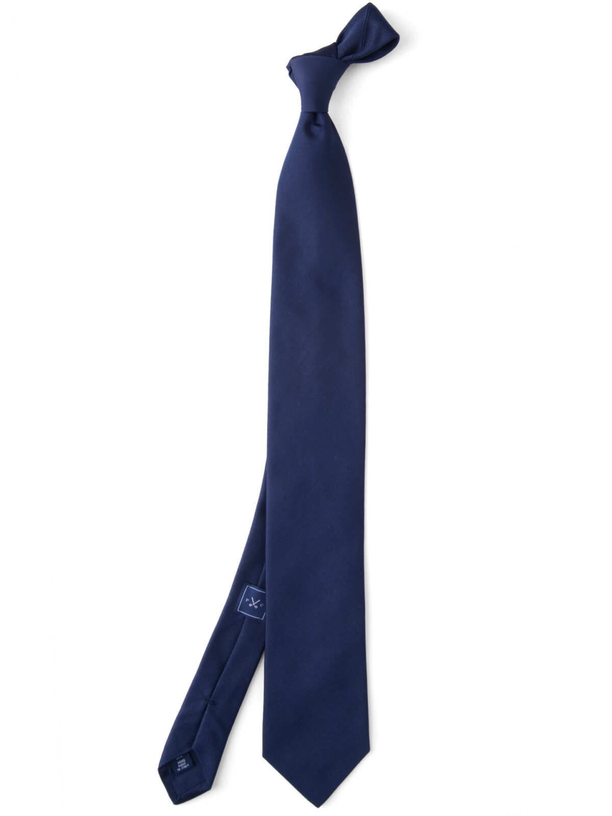 Navy Silk Repp Tie