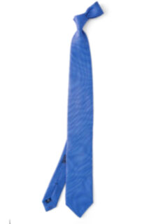 Trieste Blue and Orange Foulard Tie Product Thumbnail 2