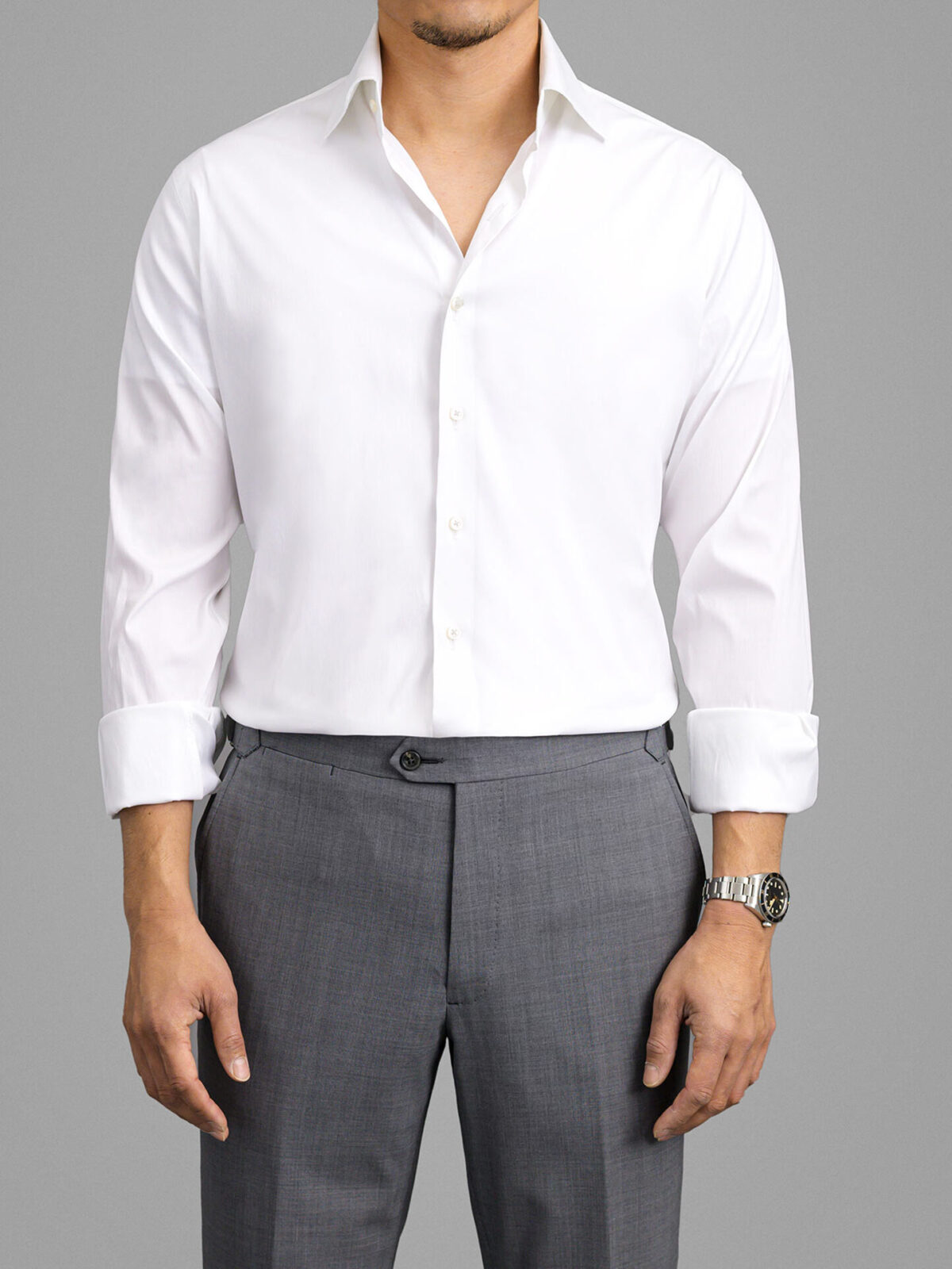 slim fit dress slacks Men's White Performance Dress Shirt (Best Moisture Wicking & Breathable) –  Twillory main image 1