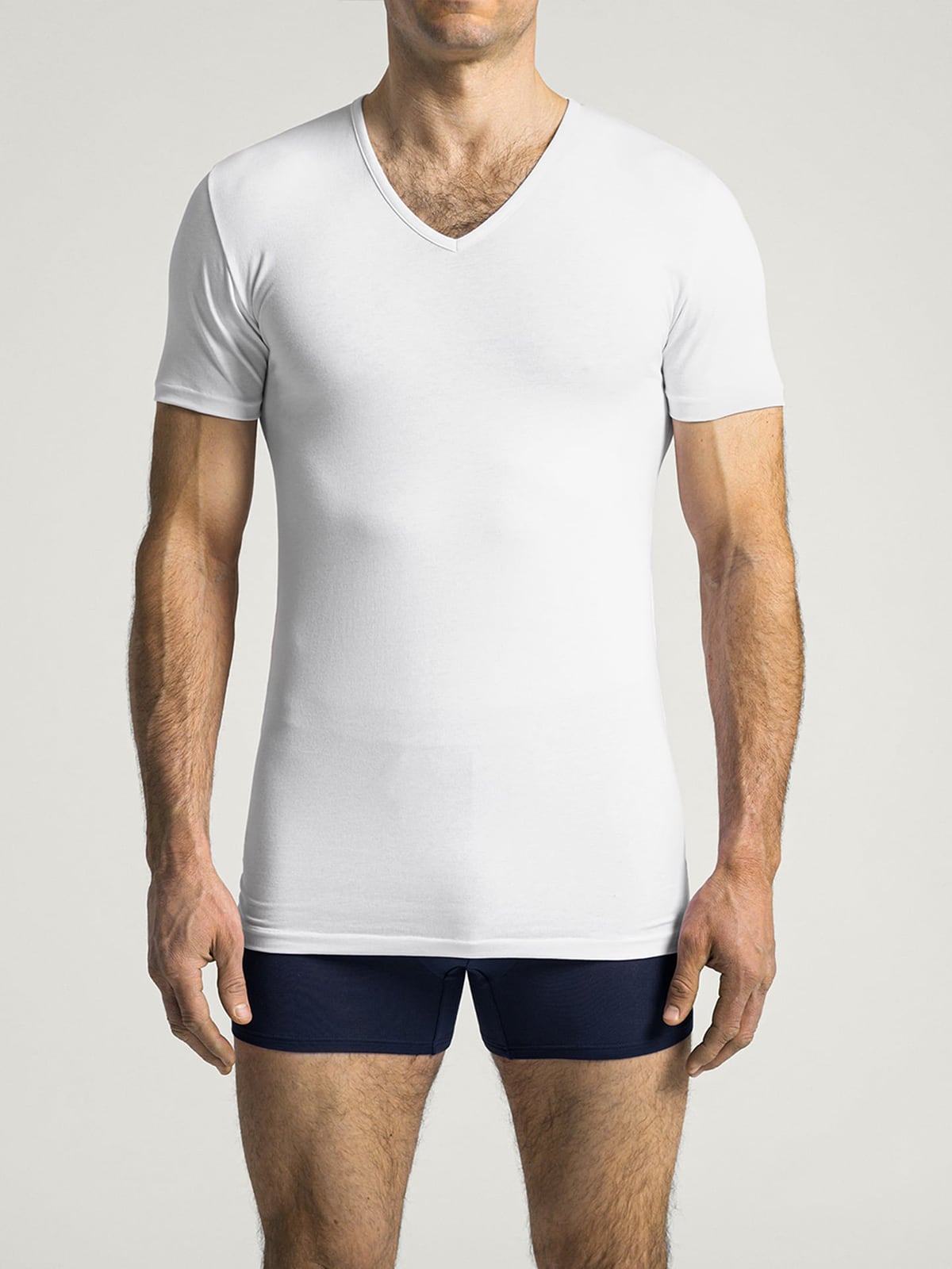 The V-Neck Undershirt - White/Lt Grey/White | Proper Cloth The V-Neck Undershirt - White/Lt Grey/White | Proper Cloth
