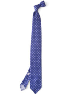 Olmo Blue and White Paisley Print Tie Product Thumbnail 2