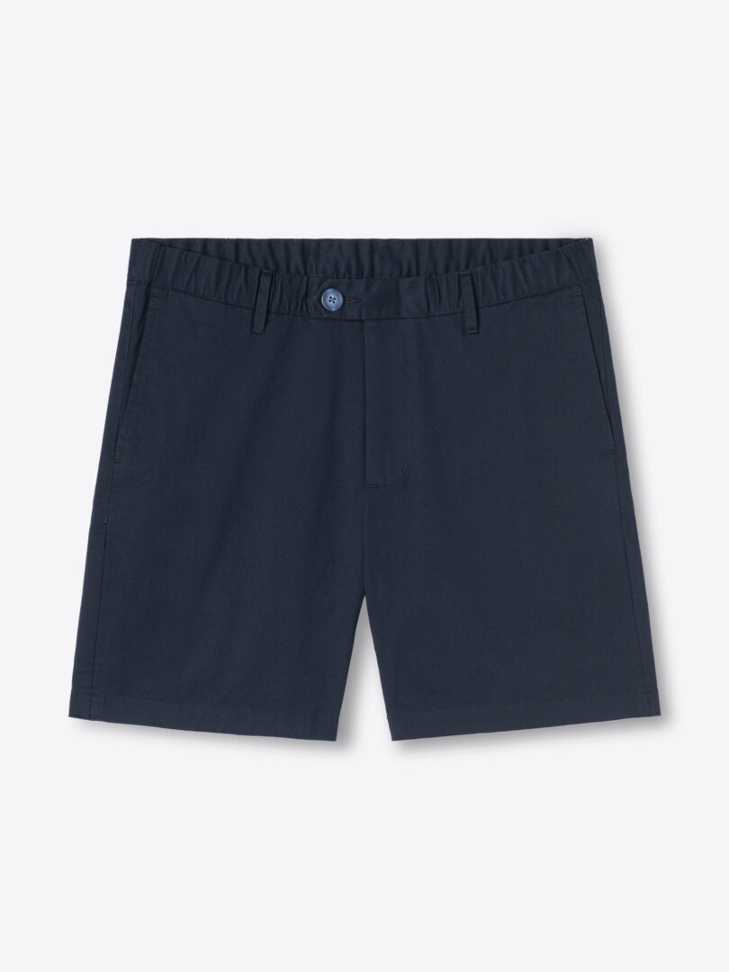 Navy Stretch Cotton Chino Shorts