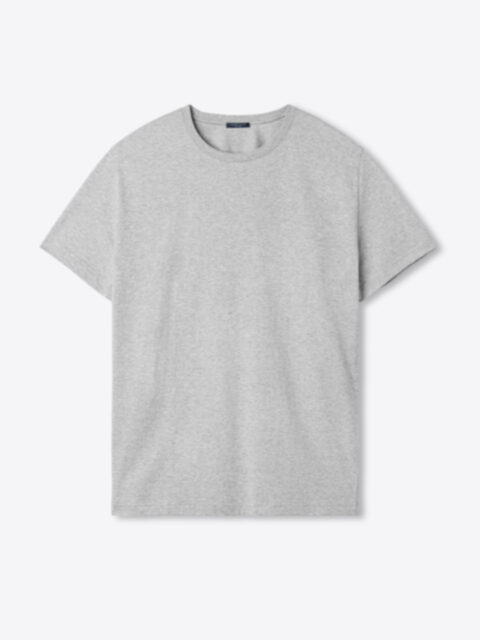 Italian Grey Cotton Blend Stretch Chamois Shirt by Proper Cloth