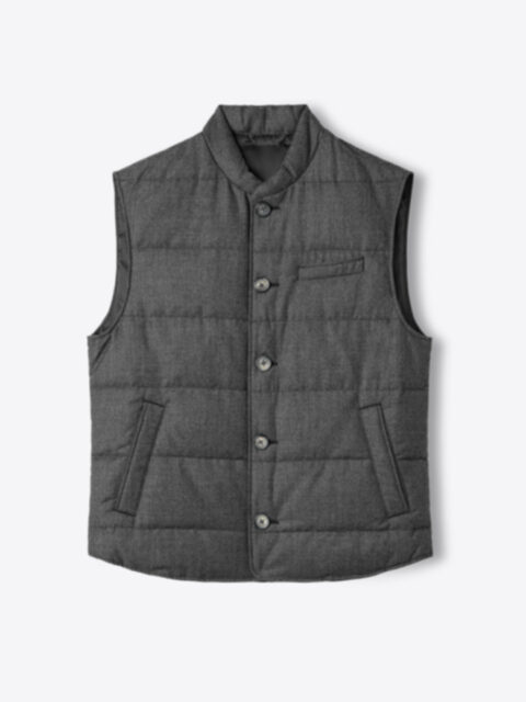 The Cortina Button Vest - Proper Cloth