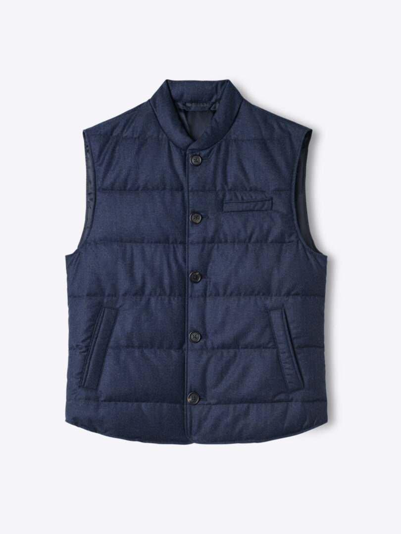 The Cortina Button Vest - Proper Cloth