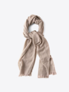Beige Italian Cashmere Scarf Product Thumbnail 1
