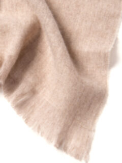 Beige Italian Cashmere Scarf Product Thumbnail 2