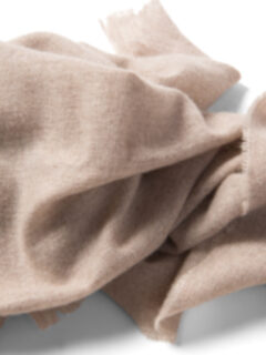 Beige Italian Cashmere Scarf Product Thumbnail 4
