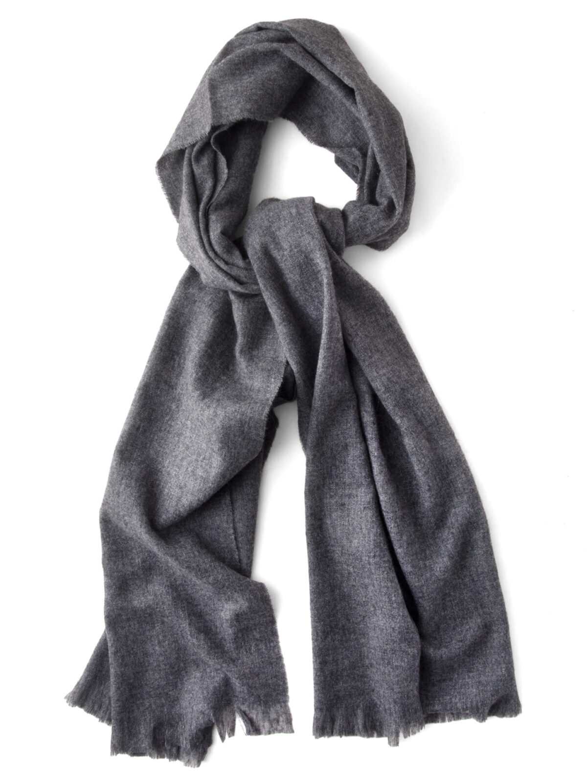 Grey Italian Cashmere Scarf by Proper Cloth