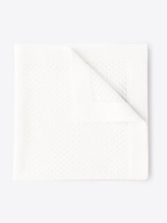 Shop Cream Cashmere and Silk Knit Pocket Square
