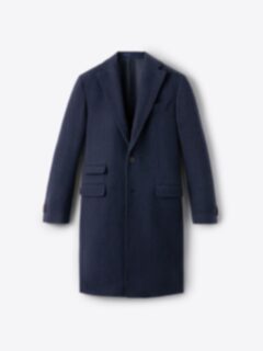 Bleecker Navy Wool and Cashmere Coat - Proper Cloth