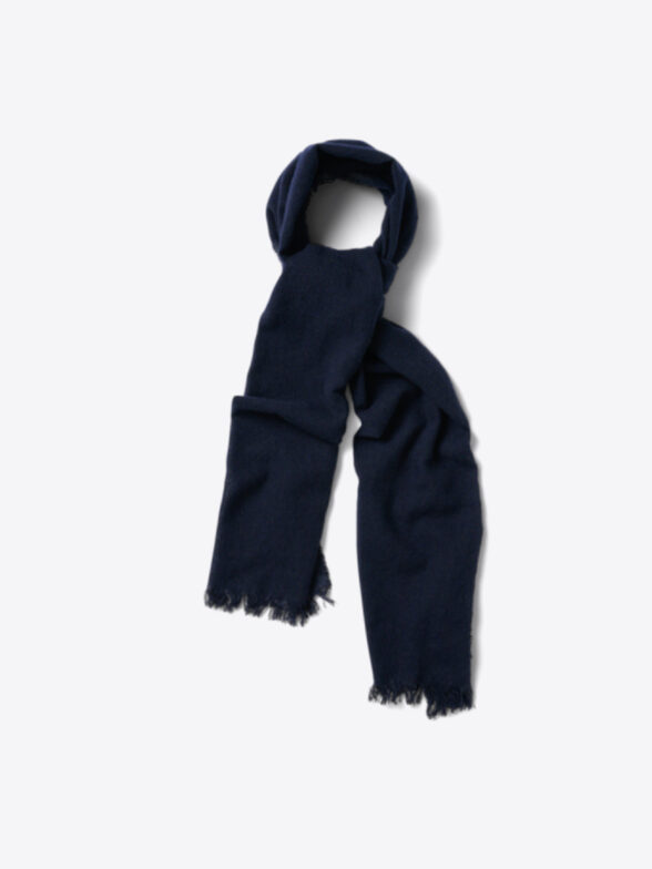 Thumb Photo of Navy Cashmere Gauze Scarf