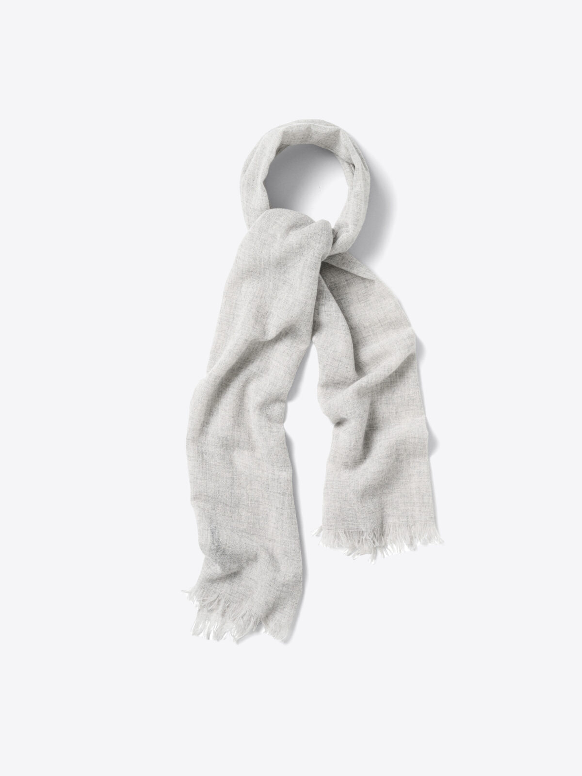 Light Grey Cashmere Gauze Scarf Proper Cloth