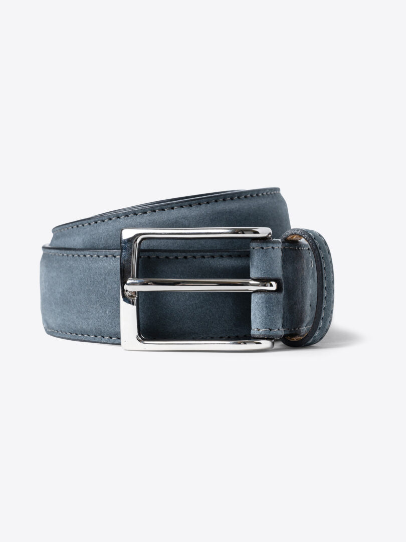 Italian Nubuck Leather Belt - Proper Cloth