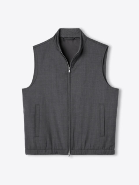 Suggested Item: Lucca Charcoal Merino Wool Vest