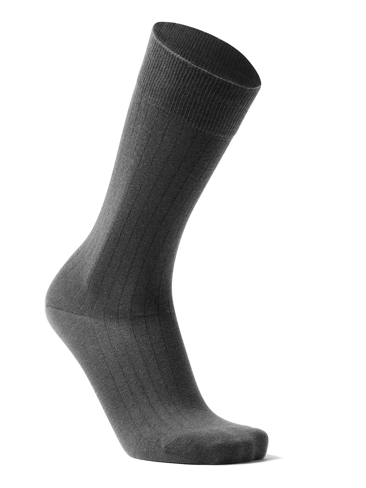 Proper Cloth Charcoal Mid-Calf Dress Sock
