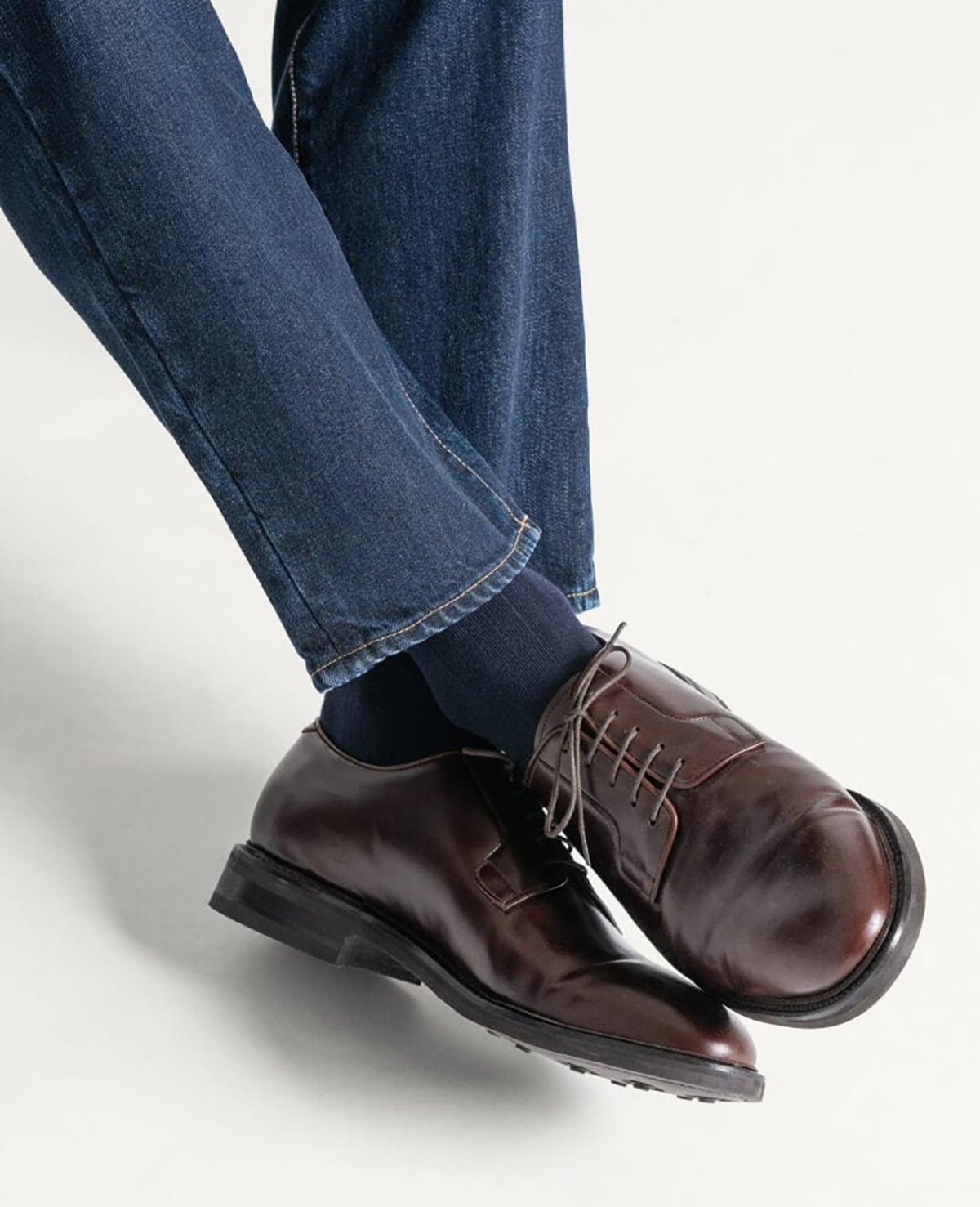 Proper Cloth Navy Mid-Calf Dress Sock Proper Cloth Navy Mid-Calf Dress Sock