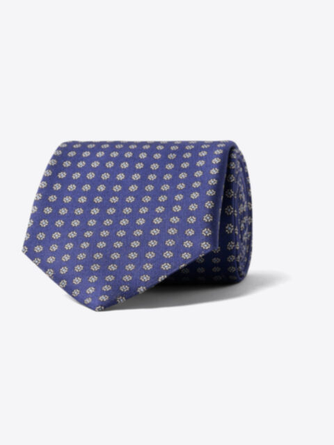 Suggested Item: Navy Mini Foulard Print Tie