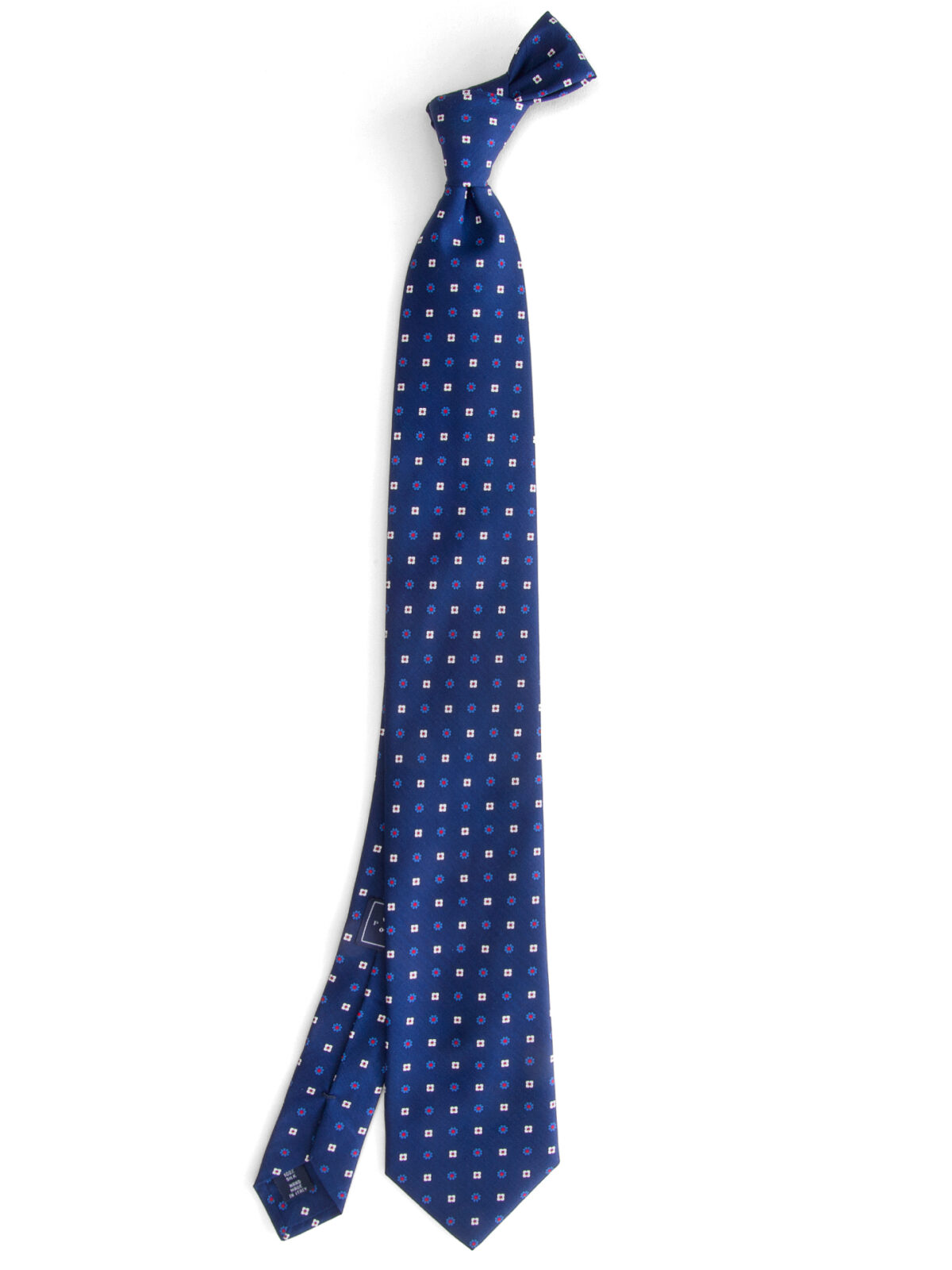 Navy Red Foulard Tie