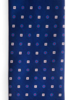 Navy Red Foulard Tie Product Thumbnail 3
