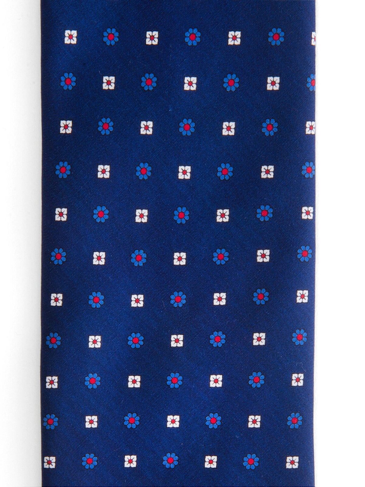Navy Red Foulard Tie