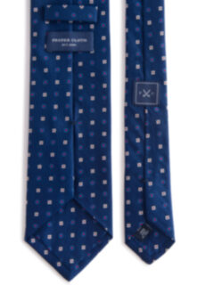 Navy Red Foulard Tie Product Thumbnail 4