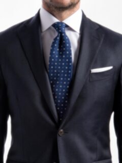 Navy Red Foulard Tie Product Thumbnail 5