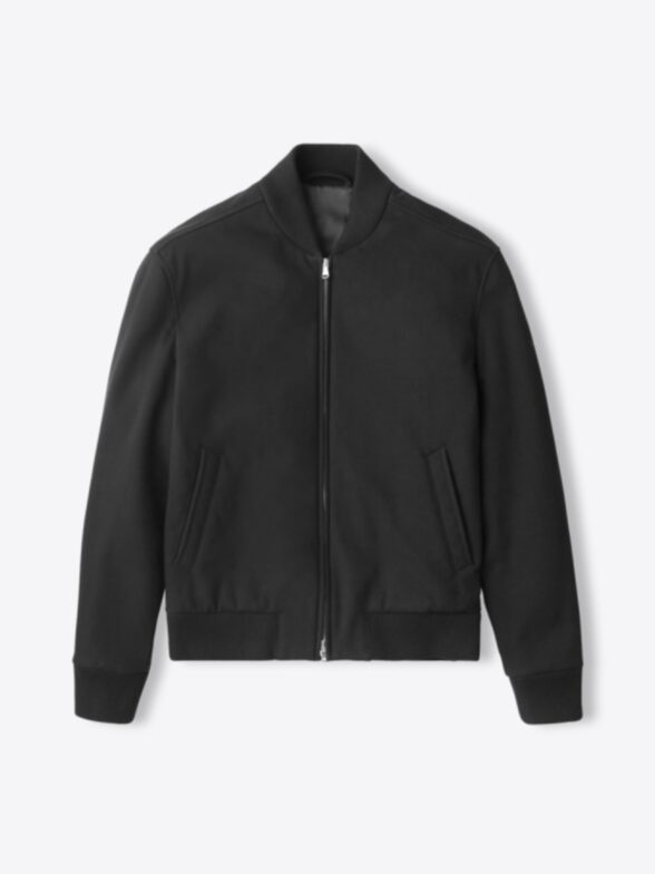 Thumb Photo of Wythe 2.0 Black Shaved Cotton Bomber Jacket
