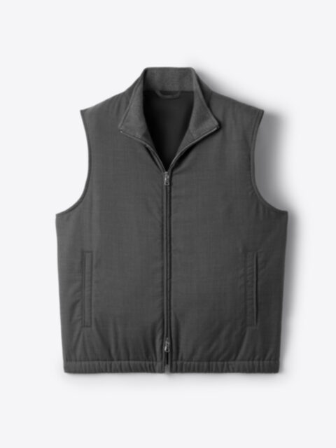 Suggested Item: Lucca Charcoal Merino Wool Vest