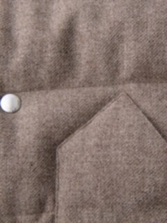 Jackson Taupe Wool and Cashmere Western Vest Product Thumbnail 3