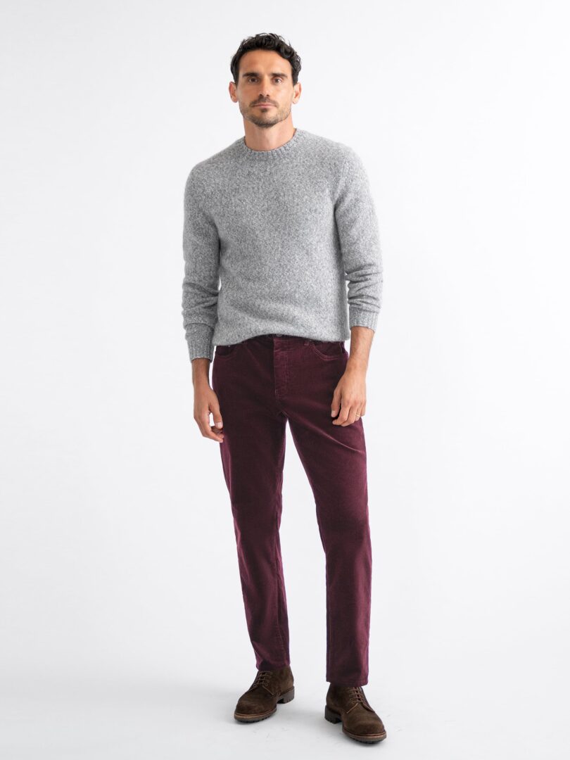 Merino Blend Marl Crewneck Sweater - Proper Cloth