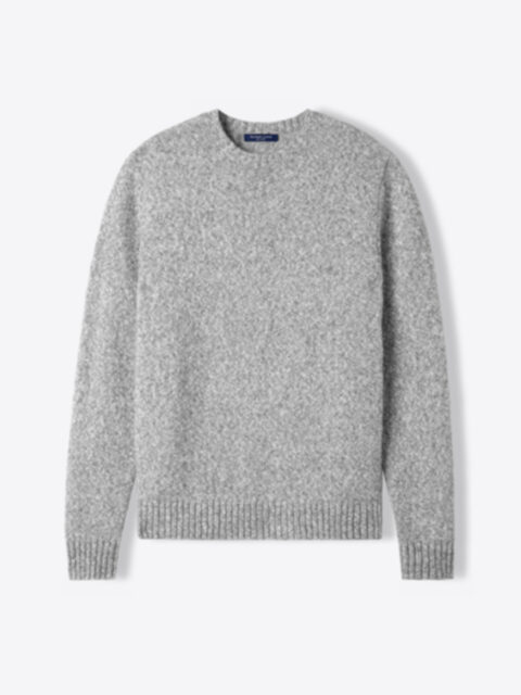 Suggested Item: Light Grey Merino Blend Marl Crewneck Sweater