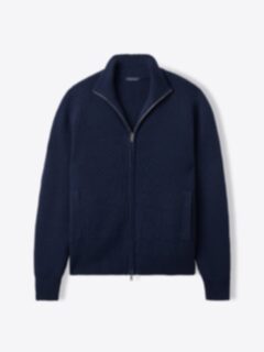 Navy zip up sweater sale