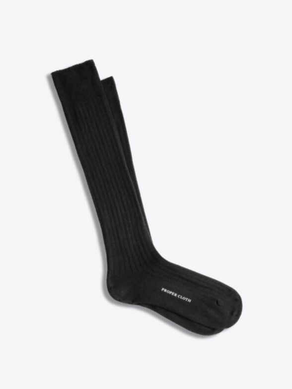Thumb Photo of Black Over-Calf Dress Sock