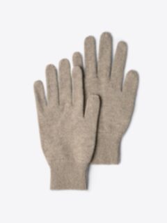 Shop Taupe Cashmere Knit Gloves