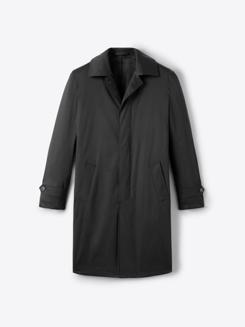 Suitor black sale slim fit raincoat