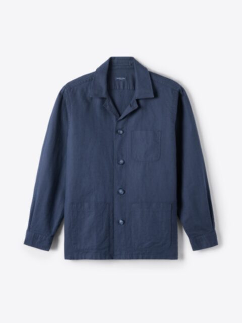 Suggested Item: Navy Cotton Linen Basketweave Chore Jacket